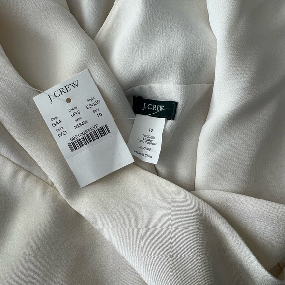 NWT J. Crew Ivory Silk Sofia Wedding Dress - Picture 6 of 6